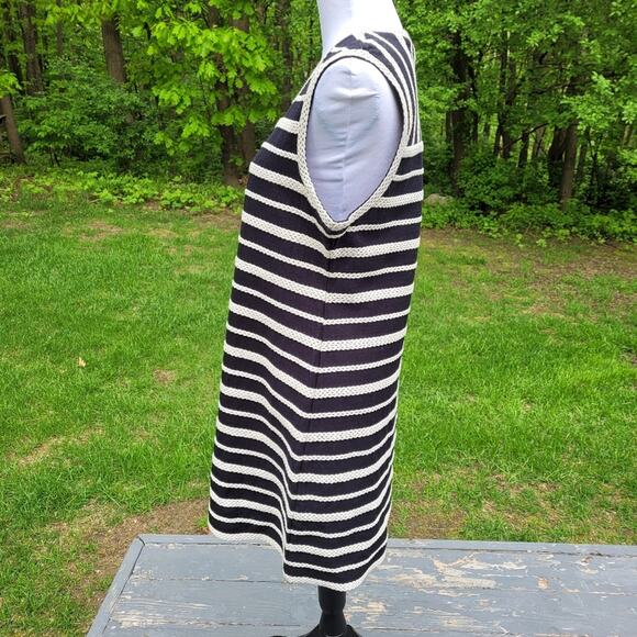 Max Studio Black & Ivory Braided Striped Shift size XL - Picture 6 of 13